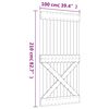 vidaXL Skyvedør med monteringstilbehør 100x210 cm heltre furu