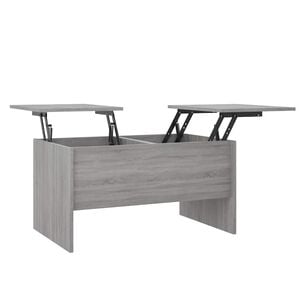 vidaXL Salongbord gr&aring; sonoma 80x50x42,5 cm konstruert tre