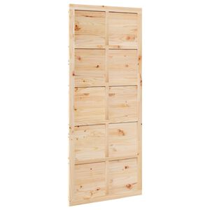 vidaXL L&aring;ved&oslash;r 80 x 2,5 x 208 cm Heltre furu Naturlig