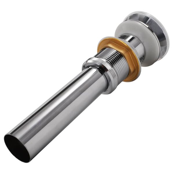 vidaXL Pop-up Vaskeavløp rustfritt stål