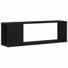 vidaXL TV-benksett 100 x 24 x 63 cm Svart Konstruert tre