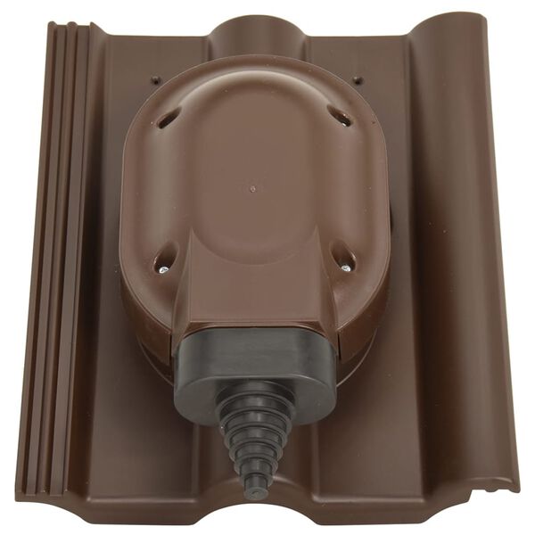 vidaXL Solgjennomgang for Frankfurt-takstein brun