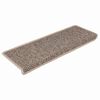 vidaXL Selvklebende trappematter sisal 30 stk 65x21x4 cm m&oslash;rk beige