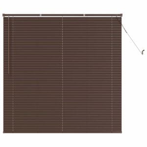 vidaXL Venetiansk persienne M&oslash;rk Brun med M&oslash;nster 150 x 140 cm PVC
