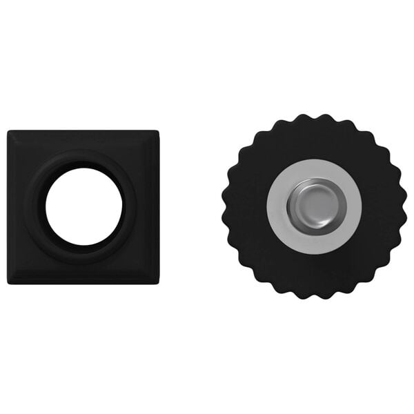 vidaXL M&oslash;bel-Justerer Justerbar 2 pcs Svart M6 PP