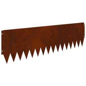 vidaXL Gjerdekant 20 stk. 103 x 30 cm St&aring;l Rusten