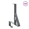 vidaXL Sn&oslash;beskyttelsesst&oslash;tte 12 pcs Antrasitt 29,5 x 3 x 34,5 cm St&aring;l