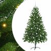 vidaXL Juletre med 300 LED med stativ gr&oslash;nn 180 cm PE