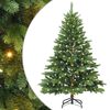 vidaXL Kunstig juletre med 150 LED med stativ gr&oslash;nn 150 cm PE og PVC