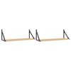 vidaXL Vegghyller 2 stk Sonoma eik 80x25x25,5 cm konstruert tre