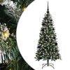 vidaXL Kunstig juletre med 150 LED gr&oslash;nn 120 cm PVC og plast og st&aring;l