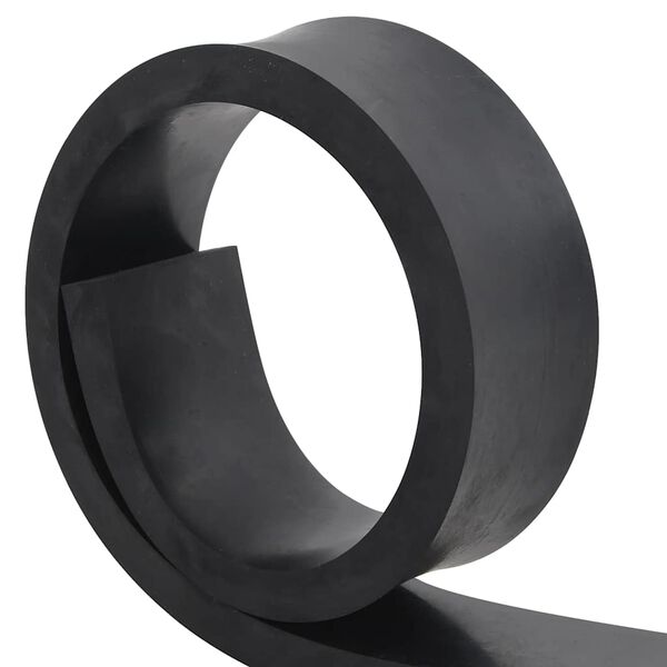 vidaXL Gummikant for snøplog svart 120x8x2 cm