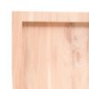 vidaXL Bordplate 200x60x(2-4) cm ubehandlet heltre eik