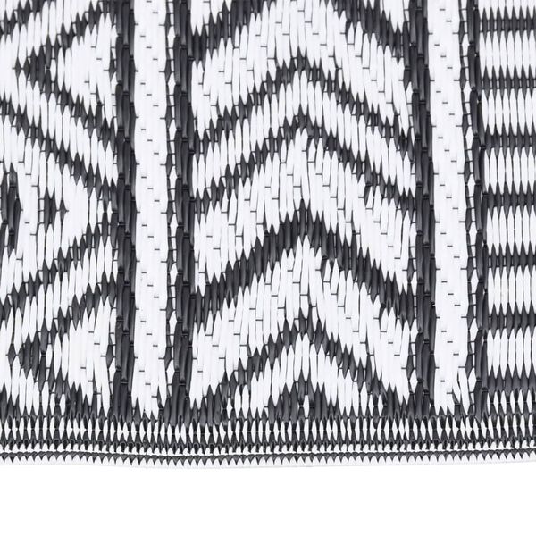 vidaXL Uteteppe ARAKIL svart 160x230 cm PP