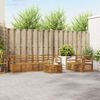 vidaXL Sofasett 7 pcs Naturlig Solid akasietre