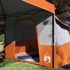 vidaXL Camping Telt Sett med tak 2 pcs Oransje Taffeta og Stoff