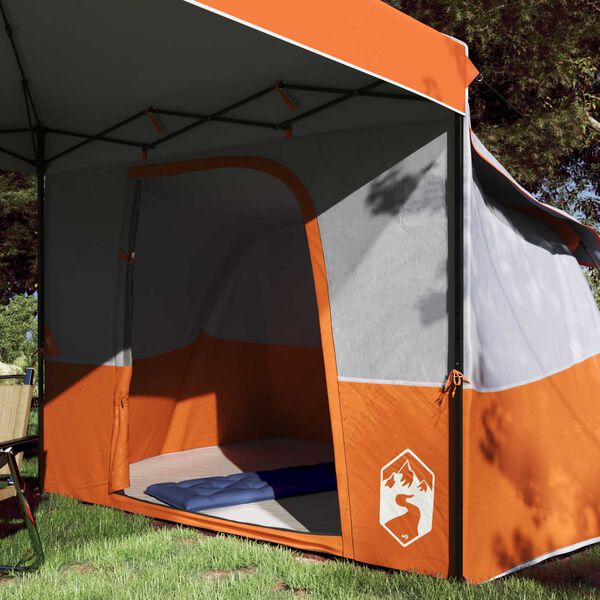 vidaXL Camping Telt Sett med tak 2 pcs Oransje Taffeta og Stoff