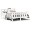 vidaXL Sengeramme uten madrass hvit 120x200 cm heltre furu