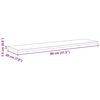 vidaXL Bokhyllebrett 4 pcs Brun 80 x 20 x 1,5 cm Konstruert tre