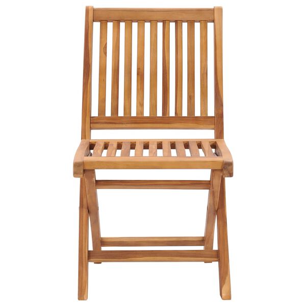 vidaXL Sammenleggbare hagestoler 8 stk heltre teak