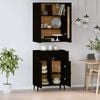 vidaXL Highboard svart konstruert tre