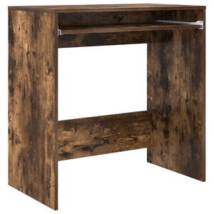 vidaXL Skrivebord R&oslash;kt eik Konstruert tre 77,5 x 43 x 79 cm