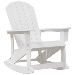 vidaXL Adirondack gyngestol Hvit 92 x 73,5 x 92 cm HDPE