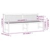vidaXL Hagebenk 219 cm heltre akasie