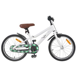 vidaXL Barnesykkel 18 Tommer for 5-7 &aring;r gammel Hvit