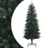 vidaXL Artificial Hinged Christmas Tree 120 cm PE og PVC Gr&oslash;nn