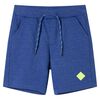 vidaXL Barneshorts med snor bl&aring; melert 116