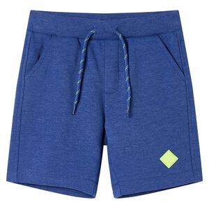 vidaXL Barneshorts med snor bl&aring; melert 116