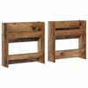 vidaXL Sko Skap 2 stk. 60 x 18 x 60 cm Konstruert tre Gammelt tre