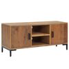 vidaXL TV-benk brun 110x35x48 cm heltre furu