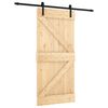 vidaXL Skyved&oslash;r 95 x 210 cm Massiv Furu Tre (Ubehandlet)