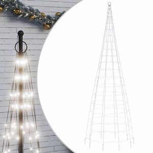 vidaXL LED Juletre 550 LEDs Kald Hvit 300 cm