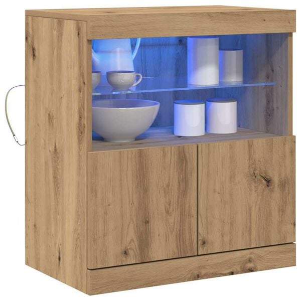 vidaXL Serviesskap Brun 60 x 37 x 67 cm Konstruert tre