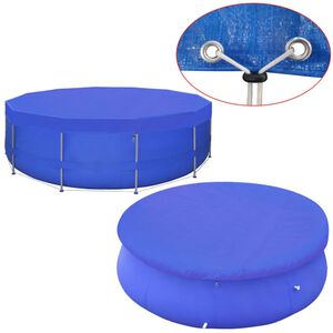 vidaXL Bassengtrekk PE Rund 460 cm 90 g/m&sup2;