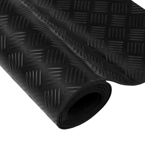 vidaXL Gulvmatte antiskli gummi 1,5x4 m 3 mm rutemønster