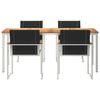 vidaXL HageSpisestueSett 5 pcs Solid Teaktre