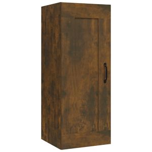 vidaXL Vegghengt skap r&oslash;kt eik 35x34x90 cm konstruert tre