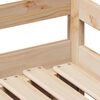 vidaXL Uttrekkbar dagseng med skuffer uten madrass 80x200 cm