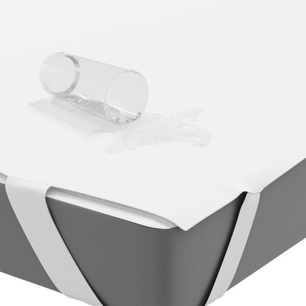 vidaXL Madrassbeskytter hvit 180x220 cm vanntett