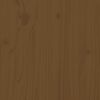 vidaXL Sengeramme honningbrun heltre 75x190 cm Small Single