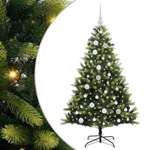 vidaXL Kunstig Hengt Julegran med 150 LED-lys gr&oslash;nn 120 cm PVC og PE