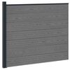 vidaXL Gjerdeplate WPC og Aluminium Gr&aring;