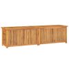 vidaXL Putekasse med pose 200x50x55 cm heltre teak