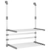 vidaXL T&oslash;rkestativ for balkong 54x25x42 cm aluminium