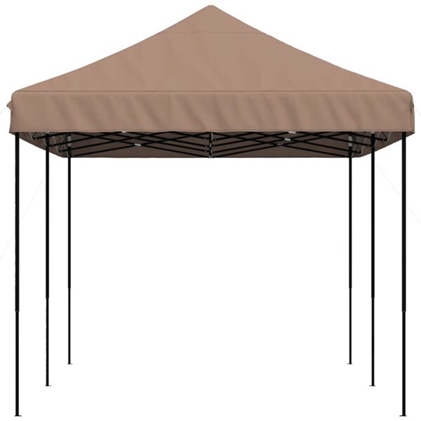 vidaXL Sammenleggbart partytelt pop-up brun 580x292x315 cm