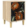 vidaXL Nattbordskap LOCHEM Sonoma eik 36 x 33 x 50 cm Konstruert tre